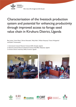 Characterisation of the Livestock Production System and Potential For