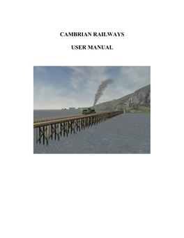 Cambrian Railways User Manual