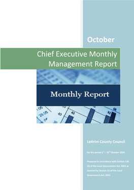 Chief Executive Monthly Management Report October 2020