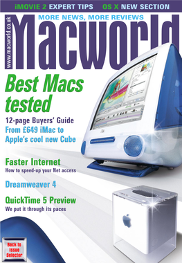 Macworld DECEMBER 2000 DECEMBER 2000 Contents COVER STORIES