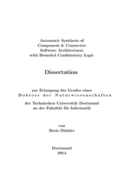 Automatic Synthesis of Component & Connector-Software Architectures