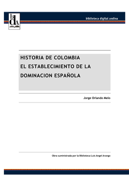 Portada Historia De Colombia