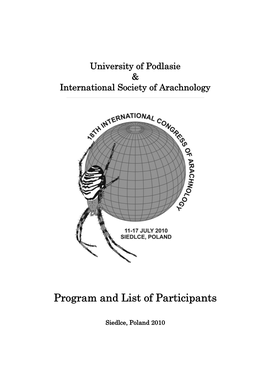 Congress Program Timetable