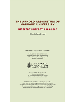 The Arnold Arboretum of Harvard University