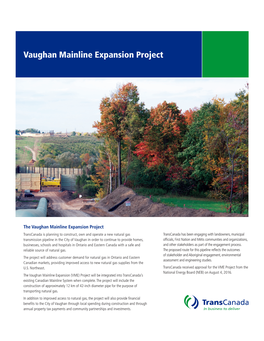 Vaughan Mainline Expansion Project