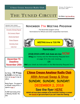 THE TUNED CIRCUIT Club Website