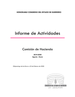 Informe De Actividades