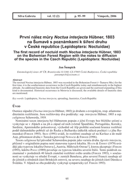 The First Record of Noctuid Moth Noctua Interjecta Hübner, 1803