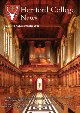 Hertford College News