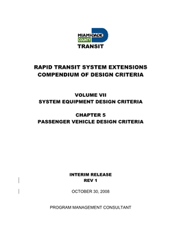 Transit Rapid Transit System Extensions Compendium Of