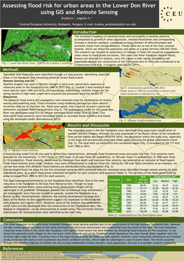 Assessing Flood Risk for Urban Areas in the Lower Don River Using GIS and Remote Sensing Kvasha A.1, Lagutov V