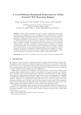 A Cross-Platform Benchmark Framework for Mobile Semantic Web Reasoning Engines