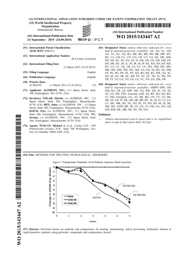 WO 2015/143447 A2 24 September 2015 (24.09.2015) P O P C T