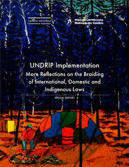 UNDRIP Implementation: More Reflections on the Braiding of International, Domestic and Indigenous Laws