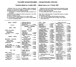 Que Hebdomadaire Weekly Epidemiological Record