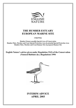 The Humber Estuary European Marine Site