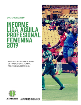 Informe Liga Aguila Profesional Femenina 2019