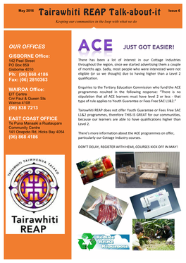 Tairawhiti REAP Talk-About-It Issue 6