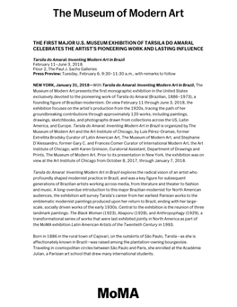 The First Major U.S. Museum Exhibition of Tarsila Do Amaral Celebrates the Artist’S Pioneering Work and Lasting Influence