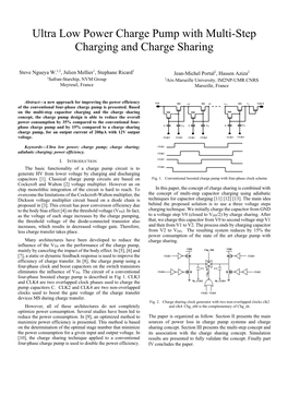 Ultra Low Power Charge Pump with Multi-Step Charging and Charge Sharing