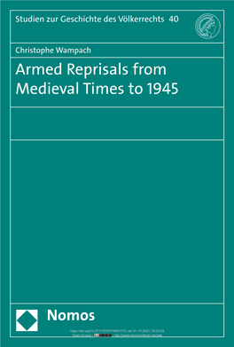 Armed Reprisals from Medieval Times to 1945