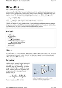 Miller Effect - Wikipedia, the Free Encyclopedia Page 1 of 4