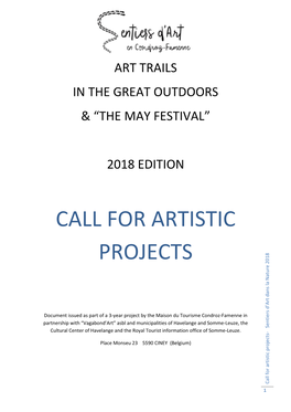 Call for Artistic Projects for Call Artistic