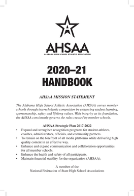 2020-21 AHSAA Handbook/Sports Book