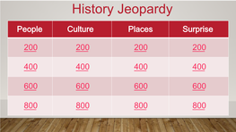 History Jeopardy