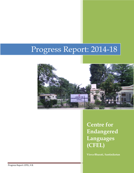 Progress Report: 2014-18