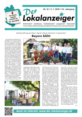 Lokalanzeiger Nr. 12/2019