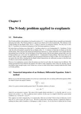 The N-Body Problem Applied to Exoplanets