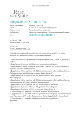 Uitspraak 201501041/1/R4