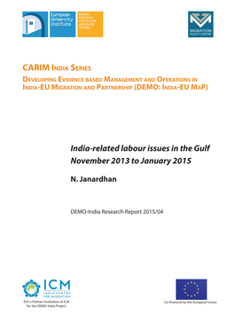 CARIM India Series Developing Evidence Based Management and Operations in India-EU Migration and Partnership (DEMO: India-EU Map )