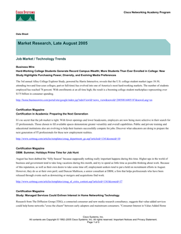 Market Research October Newsletter
