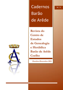 Revista Do Centro De Estudos De Genealogia E Heráldica Barão De Arêde Coelho