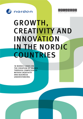Growth, Creativity and Innovation in the Nordic Countries