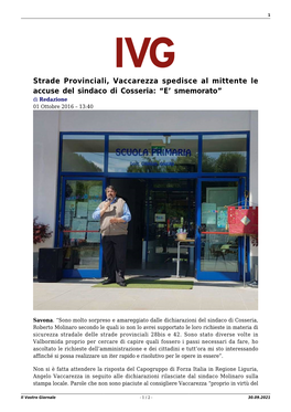 Il Vostro Giornale - 1 / 2 - 30.09.2021 2