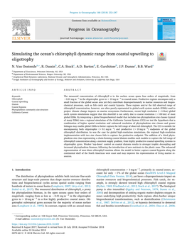 Simulating the Ocean's Chlorophyll Dynamic Range from Coastal Upwelling to Oligotrophy