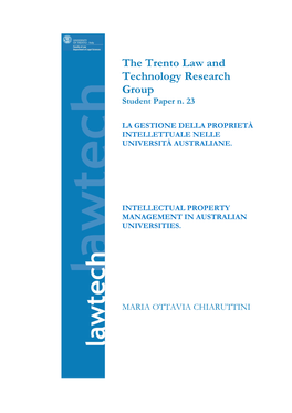 The Trento Law and Technology Research Group Student Paper N