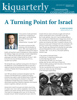 A Turning Point for Israel