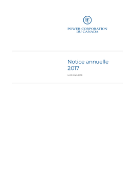 Notice Annuelle 2017