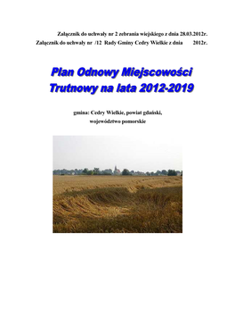 Plan Odnowy Miejscowości Trutnowy