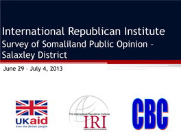 Somaliland Opinion Survey