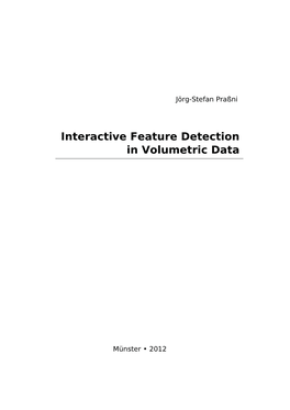 Interactive Feature Detection in Volumetric Data