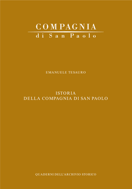 Istoria Della Compagnia Di San Paolo E