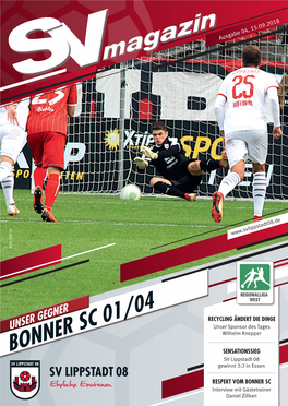 BONNER SC 01/04 SENSATIONSSIEG SV Lippstadt 08 Gewinnt 3:2 in Essen