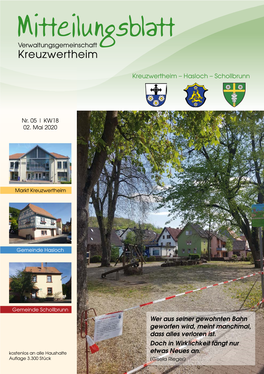 Mitteilungsblatt Verwaltungsgemeinschaft Kreuzwertheim