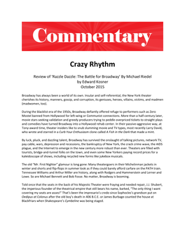 Crazy Rhythm