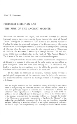 Fletcher Christian and ·'The Rime of the Ancient Mariner